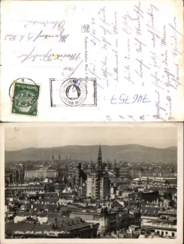 746757 Foto AK Wien Vienna Blick vom St Stefansturm Stephansdom