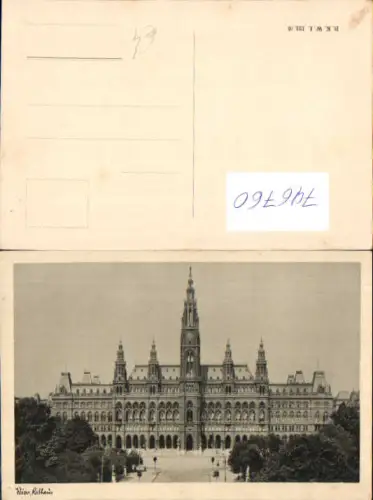 746760 Wien Vienna Rathaus von vorne