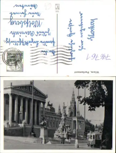 746761 Wien Vienna Parlament Straßenbahn Linie D Ring