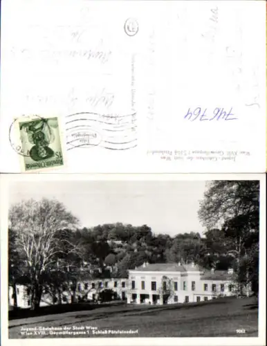 746764 Foto AK Wien Währing 18 Geymüllergasse Schloss Pötzleinsdorf Jugendgästehaus