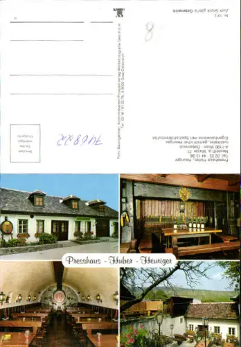 746822 Mehrbild AK Wien Vienna Presshaus Huber Heuriger Neustift a. Walde