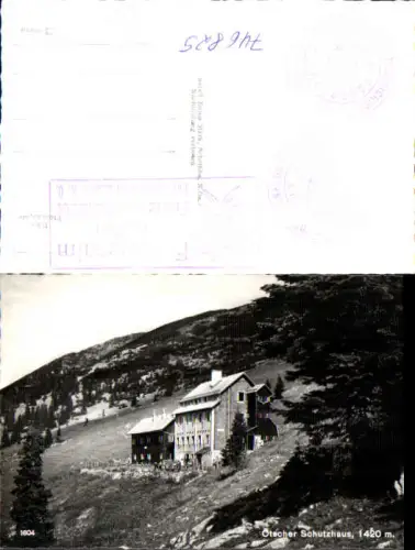 746825 Foto AK Lackenhof Ötscher Schutzhaus Stempel Feldwiesalm Langau b. Gaming