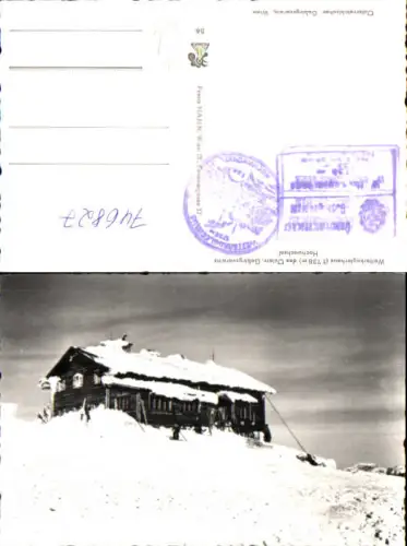 746827 Foto AK Waldbach-Mönichwald Wetterkoglerhaus a. Hochwechsel im Winter