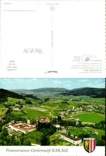 746834 Fliegeraufnahme Schlägl Aigen-Schlägl Chorherrenstift pub Alpine Luftbild FÖ 55780