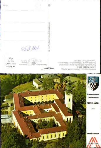 746835 Fliegeraufnahme Schlägl Aigen-Schlägl Chorherrenstift pub Alpine Luftbild 1478