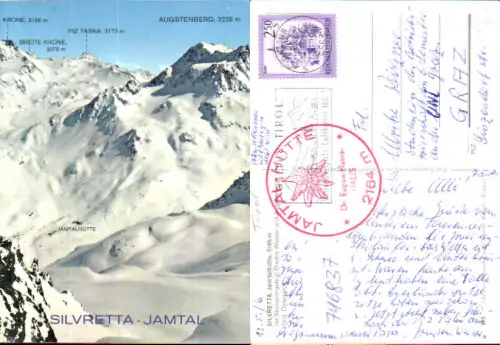 746837 Silvretta Jamtalhütte Galtür Tirol