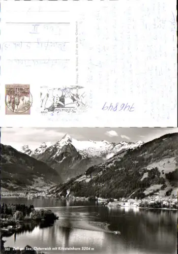 746849 Foto AK Zell a. See mit Kitzsteinhorn Schiff auf See