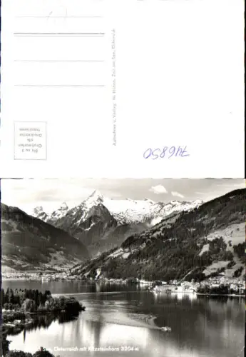 746850 Foto AK Zell a. See mit Kitzsteinhorn Schiff auf See