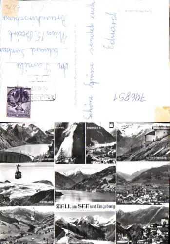 746851 Mehrbild Foto AK Zell a. See Limbergsperre Schmittenhöhe Kaprun