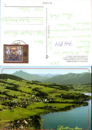 746854 Zell a. Moos Totale mit Schafberg u. Hoher Dachstein