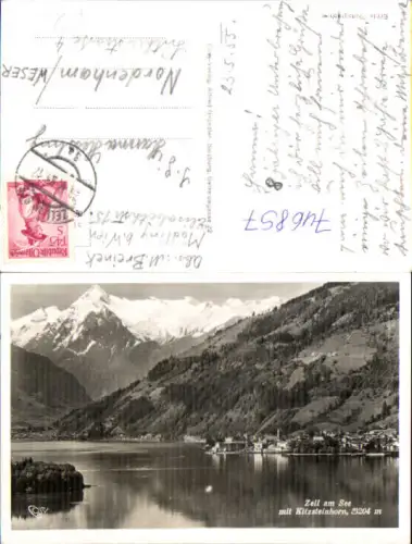 746857 Foto AK Zell a. See mit Kitzsteinhorn