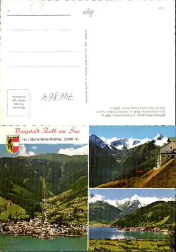 746864 Mehrbild AK Zell a. See mit Schmittenhöhe Seilbahn Gondel