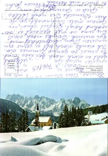 746865 Gosau Kirche im Winter