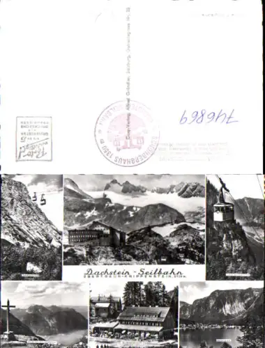 746869 Mehrbild AK Obertraun Krippenstein Dachstein-Seilbahn Seilbahn Gondel