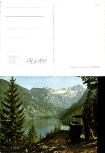 746870 Gosau Gosausee m. Dachstein Brunnen i. Vordergrund