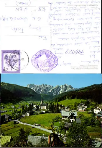 746928 Gosau m. Blick zum Gosaukamm Salzkammergut