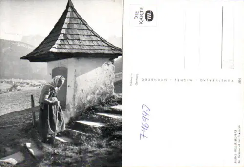 746942 Fotokunst Heinz Müller-Brunke Gosauertal a. Dachstein Alte Frau Kapelle Bildstock