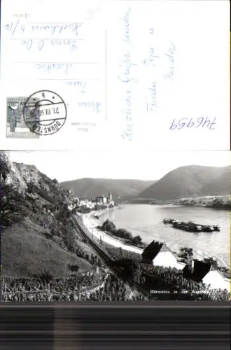 746959 Foto AK Dürnstein in der Wachau Schiffe Dampfer