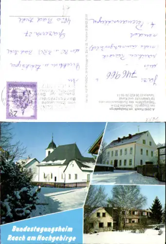 746966 Mehrbild AK Raach a. Hochgebirge b. Gloggnitz Ansichten im Winter