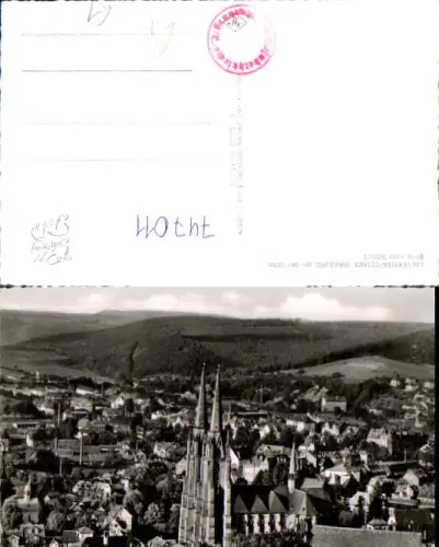 747011 Foto AK Marburg a. d. Lahn Blick vom Schloss