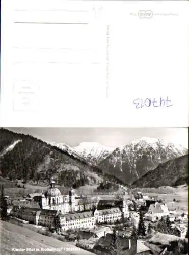 747013 Foto AK Kloster Ettal m. Krottenkopf