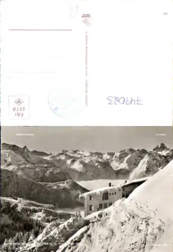 747023 Foto AK Schönau a. Königssee Jennerbahn Berggasthaus m. Steinernem Meer i. Winter