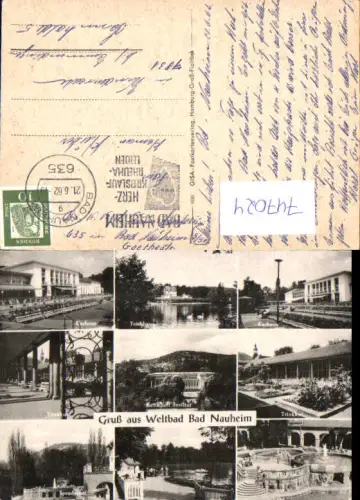 747024 Mehrbild AK Bad Nauheim Kurhaus Teichhaus Trinkkur