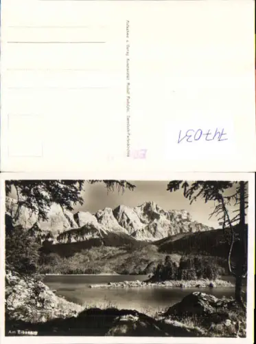 747031 Foto AK Am Eibsee Grainau Garmisch-Partenkirchen