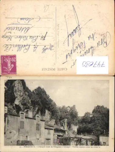 747035 Perigueux L Arsault route de Perigueux a Limoges Vieilles maisons sous les rochers France