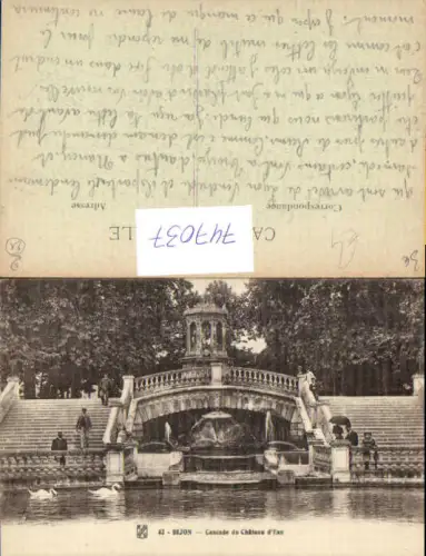 747037 Dijon Cascade du Chateau d Eau Brunnen Schwan Schloss France
