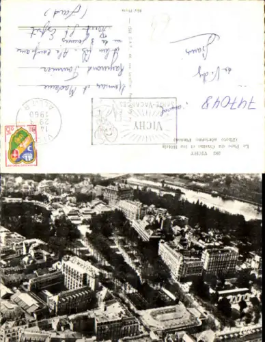 747048 Foto AK Luftbild Vichy Le Parc du Casino et les Hotels France