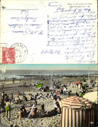 747049 Foto AK Villers-sur-Mer Cure de Soleil sur la Plage Strand Strandleben France