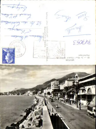 747053 Foto AK Menton Le Quai General Leclerc Hautecloque France