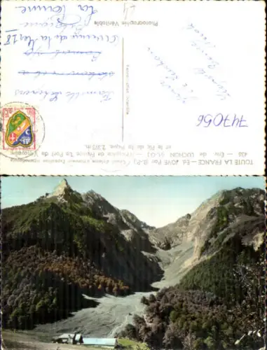 747056 Foto AK Env. De Luchon l Hospice de France Le Port de Venasaue et le Pic de la Pique France