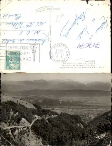 747079 En montant au Col de Marocaz Vue sur Cruet et la Vallee d l Isere France
