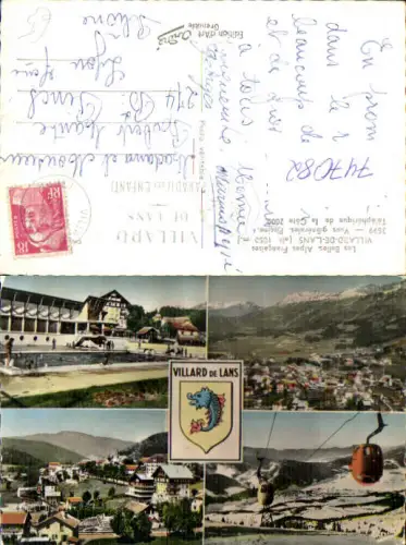 747082 Mehrbild AK Villard-de-Lans Vue generales Piscine Telepherique Seilbahn France