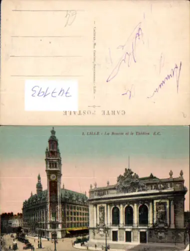 747193 Lille La Bourse et le Theatre Theater France