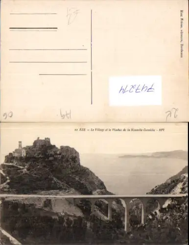 747214 Eze Le Village et le Viaduc e la Nouvelle Corniche Viadukt France