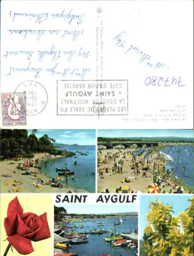 747280 Mehrbild AK Saint Aygulf La plage du Four a Chaux Le Port France