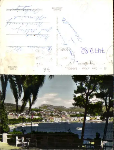 747282 Foto AK Cote d Azur Bandol Palme Vue generale France