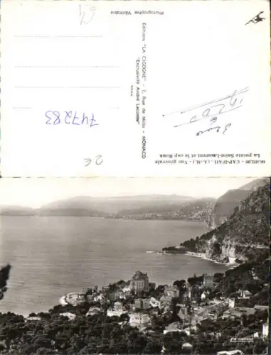 747283 Foto AK Cap-d Ail Vue generale La pointe Saint-Laurent et le cap Roux France