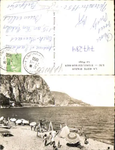 747284 La Cote d Azur Beaulieu-sur-Mer La Plage Strandleben Bademode France