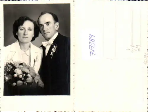 747389 Foto AK Paar Hochzeit Portrait Brautpaar Liebe pub J. Kuh Mariazell