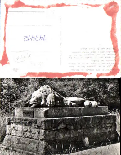 747412 Foto AK Verdun et les Champs de Bataille Le Lion et la Chapelle Ste-Fine France
