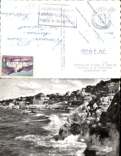 747426 Foto AK Marseille Promenade de la Corniche Un Jour de Mistral au Prophete France
