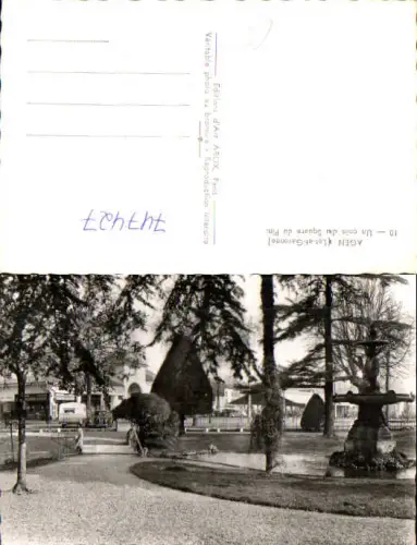 747427 Foto AK Agen Lot-et-Garonne Un coin du Square du Pin Brunnen Park France