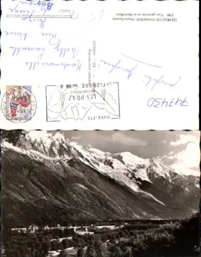 747430 Foto AK Les-Praz-de-Chamonix Haute-Savoie Vue generale et la Mont-Blanc France