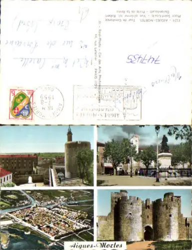 747435 Mehrbild AK Aigues-Mortes Tour de Constance Place Saint-Louis France