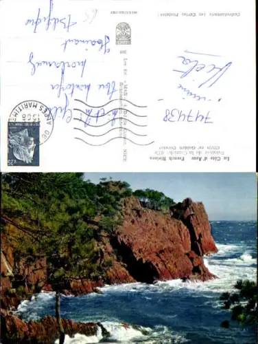 747438 Foto AK Falaises de la Corniche d Or Cliffs of Golden Cornice France