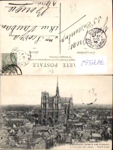 747532 Amiens Cathedrale prise a vol d oiseau France